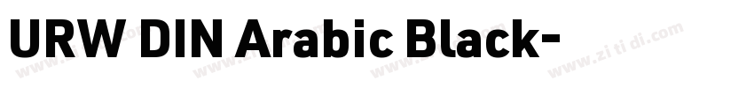 URW DIN Arabic Black字体转换
